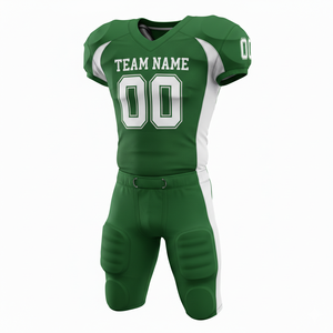 Ensemble d'uniformes de football américain personnalisés, maillot et pantalon de football sublimés, polyester respirant, vêtements de sport d'équipe - Product Image 3