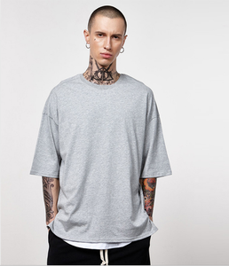 เสื้อยืดคอกลมแขนสั้นผู้ชายไซส์ใหญ่ ผ้าฝ้าย 100% ขายส่ง รับสกรีนลาย พิมพ์ลายตามสั่ง ผ้าเจอร์ซีย์เนื้อแน่น กระชับรูป - Product Image 3