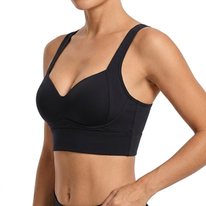 Soutien-gorge de sport personnalisé pour femme, dos croisé, rembourré, pour yoga, gym, fitness, vente en gros - Product Image 4
