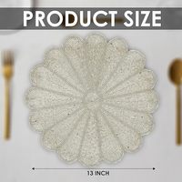 Assiette de présentation élégante et moderne en verre perlé, nouvelle arrivée, antidérapante, décorative et durable, pour mariages et banquets
