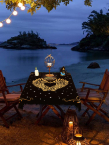 Fait à la main Triple lune ange ailes loup pentagramme coeur Tarot propagation imprimé autel tissu pour la décoration intérieure par les expéditeurs indiens - Product Image 2