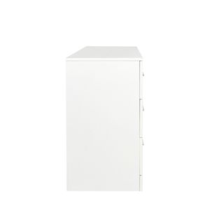 "<b>6</b> <b>Drawer</b> Freestanding White Chest of <b>Drawers</b> for Bedroom & Living Room Entryway MDF Construction" - Product Image 6