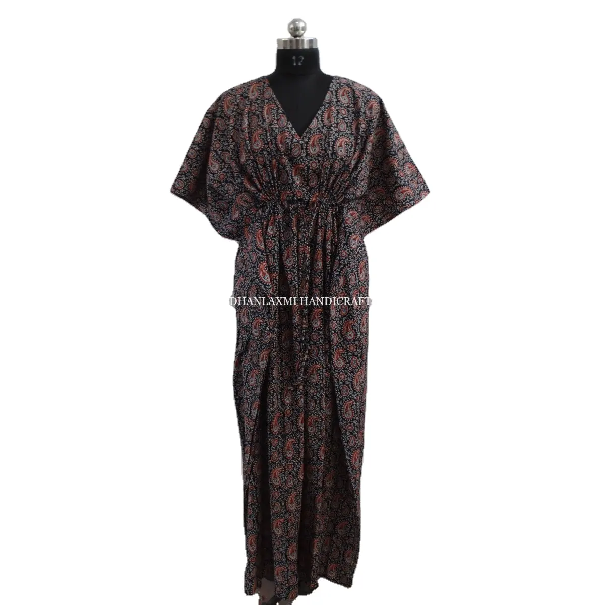 Vestido de praia kaftan ajrash, atacado de vestido longo de algodão macio e confortável, para praia, roupas de maternidade