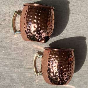 Mug Moscow Mule en cuivre gaufré, martelé à la main, vaisselle de bar, chopes à bière, résistant au ternissement, fait main, style américain - Product Image 1