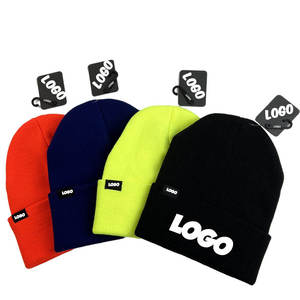 65 Colors Available Custom Logo Embroidery Winter Knit Hat Beanie Unisex Soft Thermal Knitted Skull <b>Cap</b> for <b>Men</b> and Women - Product Image 3