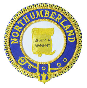 Insignes de tablier maçonniques KT de qualité supérieure, brodés sur tissu, couleurs personnalisées, logo, décoration en maille - Product Image 6