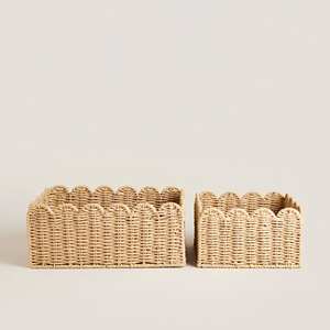 Best Price 2026 Luxury Handwoven Seagrass Storage <b>Basket</b> Attractive Rectangle Design Bathroom Storage Boxes Vintage Decoration - Product Image 2