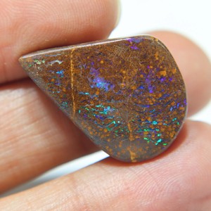 Ópalo de Boulder Australiano Natural Genuino, Cabujón de Ópalo Sólido, Ópalo de Fuego de Boulder Australiano Suelto para Fabricación de Joyas, Gema - Product Image 4