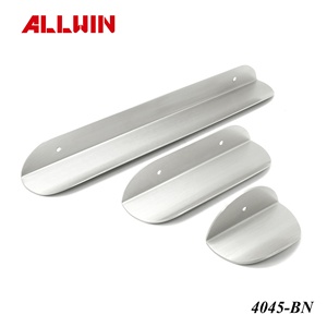 Poignée de meuble en laiton OEM personnalisée 85mm 150mm 300mm, poignée moderne en nickel brossé, quincaillerie de mobilier - Product Image 5