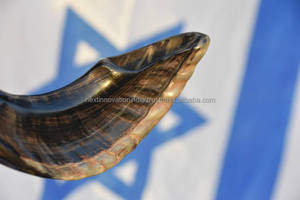 ฮอร์น kudu shofar แท้จากอิสราเอลดีไซน์แบบครึ่งขัดเงาดั้งเดิม - Product Image 3