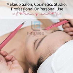 Pince à épiler pour extensions de cils, dernière conception, personnalisée, robuste, faible MOQ - Product Image 5