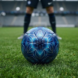 Ballon de football professionnel, surface extérieure imperméable, construction durable, léger, confortable, logo personnalisé, toutes les couleurs, toutes les tailles - Product Image 4