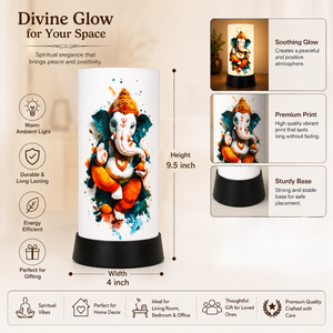 Lord Ganesha Divine Glow LED Table Lamp Spiritual Decorative <b>Night</b> <b>Light</b> Warm Bedside Lamp Home Temple Meditation Gift - Product Image 5