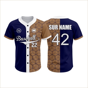 Custom <b>Baseball</b> Uniform <b>Set</b> USA Team Jersey Low MOQ Quick Production Breathable Sublimation OEM Supplier - Product Image 6