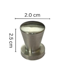 ลูกบิดตู้สแตนเลสทันสมัยพร้อมสกรู ที่จับลิ้นชักตู้เสื้อผ้าที่ทนทานสำหรับเฟอร์นิเจอร์ครัวและตู้เสื้อผ้า - Product Image 2