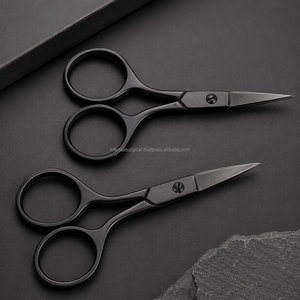 Ciseaux de broderie de précision noirs en acier inoxydable pour droitiers, outil de couture à pointe fine, logo personnalisé, marque privée - Product Image 3