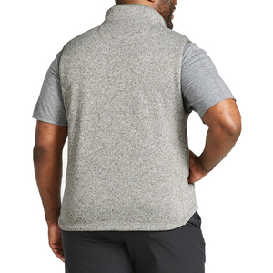 Chaleco de lana para hombre, con logotipo personalizado, tejido, sin mangas, informal, transpirable, para invierno, tipo chaleco acolchado. - Product Image 3