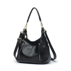 Elegant Women Leather Handbag with Adjustable <b>Shoulder</b> <b>Strap</b> and Chain Detail for Versatile Daily Fashion and Seasonal Wear - Product Image 2