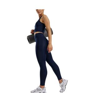 เสื้อครอปออกกำลังกายและโยคะแบบไร้ตะเข็บสำหรับผู้หญิง สไตล์ใหม่ ขายส่งตามสั่ง ระบายอากาศได้ดี เหมาะสำหรับฟิตเนส วิ่ง และโยคะ - Product Image 3