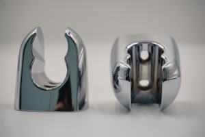 Support de pommeau de douche en ABS chromé avec fixation murale, sortie d'eau unique, design moderne, kits de douche à fixation murale - Product Image 2