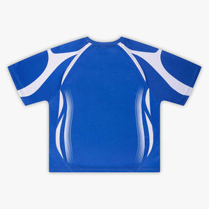 Camiseta de fútbol personalizada con sublimación, estampado por transferencia, deportiva, holgada, con hombros caídos, de secado rápido y cómoda. - Product Image 6