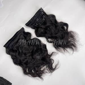 Extensiones de cabello de alta calidad con clip, hechas con cabello virgen vietnamita de calidad superior, sin desprendimiento ni enredos. - Product Image 6