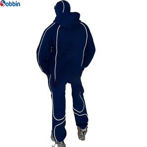 Top Trend Men Clothes Custom Custom Designer Clothes Color Blocking Reflective Strip Hoodie and Sweatpants <b>Tracksuits</b> for Unisex - Product Image 1