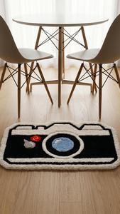 Alfombra Decorativa Única y Creativa, Hecha a Mano con Lana, Antideslizante, con Patrón Geométrico, Suave y Afelpada, para Dormitorio o Sala de Estar - Product Image 2