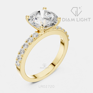 Bague de mariage en or blanc 14 carats avec diamant de laboratoire certifié IGI, taille ronde 1,87 carat, bijou raffiné, cadeau idéal pour fiançailles, mariage ou anniversaire - Product Image 6