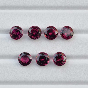 Pierre précieuse naturelle grenat magenta du Malawi de 10 mm, taille brillant ronde, unique, prix de gros, pierre calibrée, importation sans droits de douane - Product Image 1