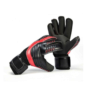 Football Goalkeeper Gloves White Pink PU Material Full Finger Non-Slip Breathable Adjustable Wrist <b>Strap</b> Unisex - Product Image 3