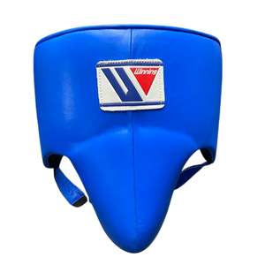 Ensemble de gants de boxe Pro Winning bleus personnalisables, gants de boxe à lacets en cuir véritable, gants d'entraînement pour le kick-boxing. - Product Image 5