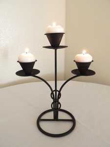 Handmade <b>Black</b> Iron Candle Stand Premium Decorative Metal <b>Candlestick</b> Holder for Hotel Restaurant Home Decor Candle Stand - Product Image 6
