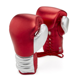 Gants de boxe en cuir de vachette personnalisés avec logo, respirants, à lacets, pour adultes, compétition, super qualité, vente chaude - Product Image 4