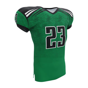 LESAM SPORTS Sportswear American Football Training Jersey Green Color V Neck Polyester Fabric Quick Dry Breathable - Product Image 4