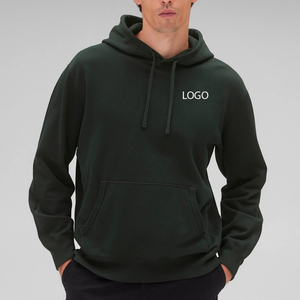 Design minimaliste, coutures durables et tissu confortable avec poignets côtelés, style pull-over / sweat à capuche pour homme avec logo personnalisé - Product Image 1