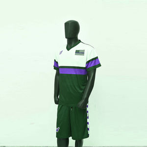 Nouvel ensemble décontracté deux pièces pour homme : T-shirt à manches courtes et short imprimés par sublimation en coton avec contraste de couleurs – Nouvelle collection - Product Image 1