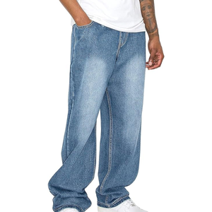 Jean en denim ample et décontracté pour homme, coupe large, style streetwear, pantalon tendance - Product Image 6