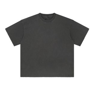 Trending Men's Custom Logo Printed Oversize t-shirt Casual <b>Acid</b> Wash Jersey 100% Cotton <b>Drop</b> Shoulder O Neck T-Shirt For Men's - Product Image 2