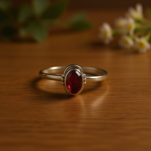 <b>Garnet</b> Fashion <b>Ring</b> (1.4 Grams) - Product Image 3