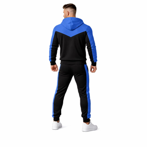 Men's Casual Running Jogging Tracksuit Modern Athletic Sportswear Set <b>Zip</b> <b>Up</b> Jacket Jogger Pants Set - Product Image 5