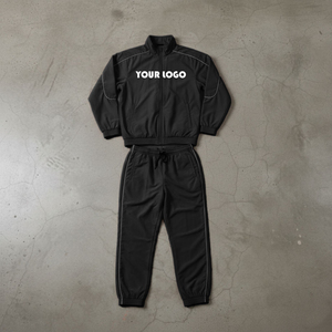 Conjunto de Chaqueta Cortavientos Deportiva de Verano para Hombre, Estilo Vintage, Transpirable, para Trabajo y Uso Diario, Color Personalizado, Satén Resistente - Product Image 4
