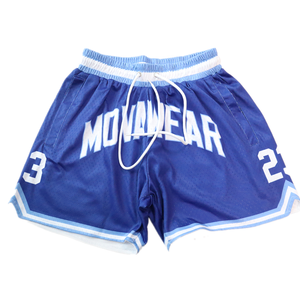 กางเกงบาสเก็ตบอลสตรีทแวร์ฤดูร้อนพิมพ์โลโก้แบบกำหนดเองได้เต็มรูปแบบ แห้งเร็ว ระบายอากาศได้ดี มีกระเป๋าซิป - Product Image 1