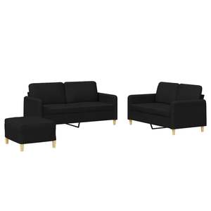Black 100% Polyester <b>Sofa</b> <b>Set</b> With Metal Textilene Plywood For Living Room Modern Design - Product Image 4