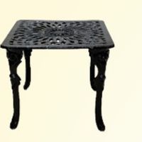 Table basse en fer traditionnelle et durable, style antique, découpée au laser, meubles de salon en métal, fabrication artisanale, hôtel, villa, Inde