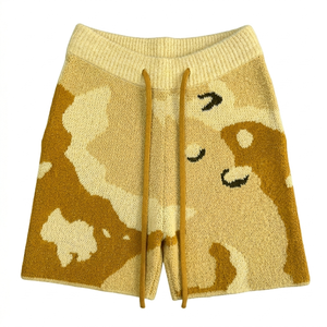 Shorts en mohair OEM de luxe, style streetwear, en mélange de laine pelucheuse, marque privée, fournisseur mondial, usine - Product Image 5