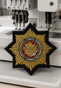 CCC CANADA High Quality Lace Embroidered Patch <b>Sew</b>-On Fabric Badge Circular Luxury Design for Garment - Product Image 5