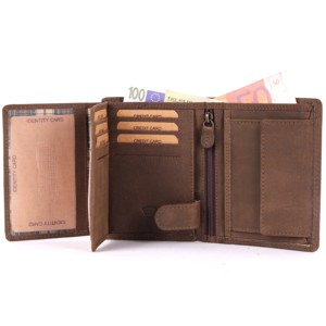 Top Quality Luxury Cowhide Leather <b>Wallet</b> with Coin Pocket <b>RFID</b> Protection Durable Stitching for Daily Use Available For Sale - Product Image 4