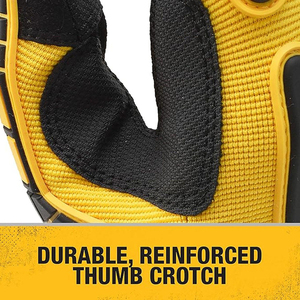 Guantes Profesionales de Algodón y Cuero de Alto Impacto, Guantes de Seguridad con Protección TPR, Guantes de Trabajo Industriales Resistentes - Product Image 6
