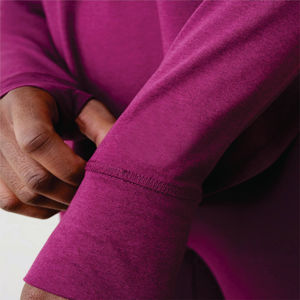 Camisetas de Manga Larga para Mujer, Corte Holgado, Cuello Redondo, Hechas a Medida, de Algodón, Casuales, para Otoño, Tallas Grandes, ODM OEM - Product Image 4